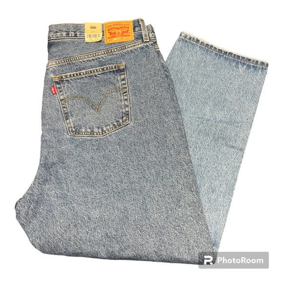 Levi's Women's 501 Pieced Jeans Med Wash Rigid Denim High-Rise Straight 24W - Picture 5 of 10